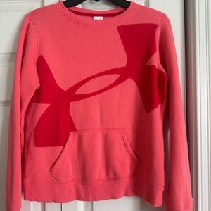 Under Armour Women's Red and Pink Hoodie